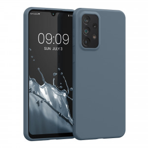 Husa Kwmobile pentru Samsung Galaxy A33 5G, Silicon, Albastru, 57806.202 - Img 1