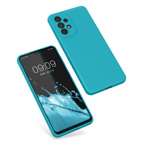 Husa kwmobile pentru Samsung Galaxy A33 5G, Silicon, Albastru, 57833.205 - Img 2