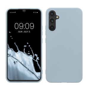Husa Kwmobile pentru Samsung Galaxy A34 5G, Albastru deschis, Silicon, 60809.58 - Img 1