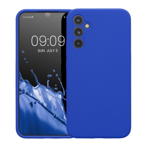 Husa Kwmobile pentru Samsung Galaxy A34 5G, Albastru, Silicon, KWM000018GC049C - Img 2