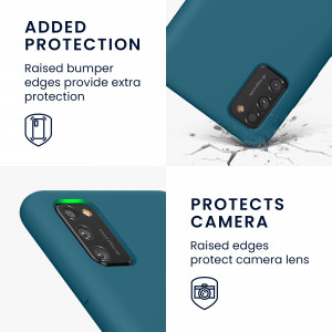 Husa Kwmobile pentru Samsung Galaxy A41, Silicon, Verde, 52301.57 - Img 4