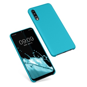 Husa Kwmobile pentru Samsung Galaxy A50, Albastru deschis, Silicon, KWM0000102C036C - Img 2