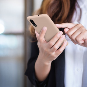 Husa kwmobile pentru Samsung Galaxy A50, Silicon, Roz, 48715.225 - Img 7