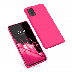 Husa Kwmobile pentru Samsung Galaxy A51, Roz, Silicon, 51196.77 - Img 2