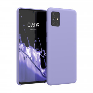 Husa Kwmobile pentru Samsung Galaxy A51, Silicon, Albastru, 51197.108 - Img 1