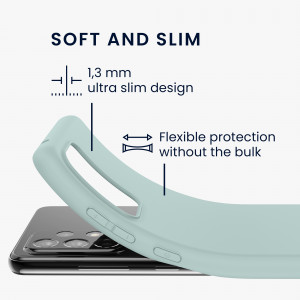 Husa Kwmobile pentru Samsung Galaxy A52/Galaxy A52 5G/Galaxy A52s 5G, Silicon, Verde, 54346.200 - Img 3