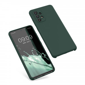 Husa Kwmobile pentru Samsung Galaxy A52/Galaxy A52 5G/Galaxy A52s 5G, Silicon, Verde, 54347.169 - Img 2