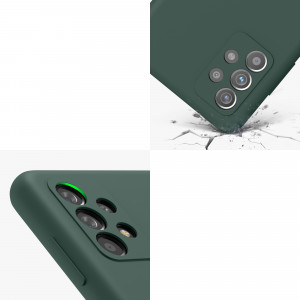 Husa Kwmobile pentru Samsung Galaxy A52/Galaxy A52 5G/Galaxy A52s 5G, Silicon, Verde, 54347.171 - Img 8