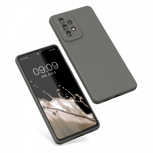 Husa kwmobile pentru Samsung Galaxy A53 5G, Silicon, Gri, 57835.155 - Img 2