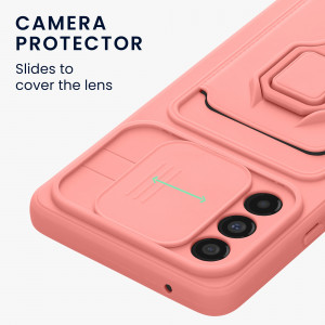 Husa Kwmobile pentru Samsung Galaxy A53 5G, Silicon, Roz, 58577.193 - Img 4