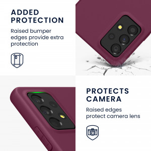 Husa Kwmobile pentru Samsung Galaxy A53 5G, Silicon, Violet, 57808.187 - Img 4
