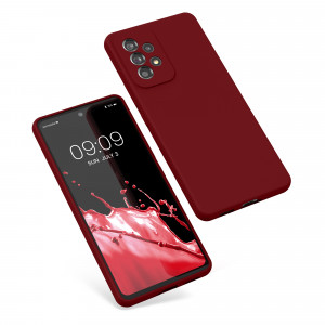 Husa kwmobile pentru Samsung Galaxy A53 5G, Silicon, Visiniu, 57835.209 - Img 2