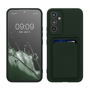 Husa Kwmobile pentru Samsung Galaxy A54 5G, Verde inchis, Silicon, KWM0000191C005C - Img 1