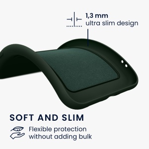 Husa Kwmobile pentru Samsung Galaxy A54 5G, Verde inchis, Silicon, KWM0000191C005C - Img 7