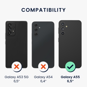 Husa Kwmobile pentru Samsung Galaxy A55 5G, Albastru, Silicon, KWM000021MG025C - Img 6