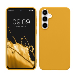 Husa Kwmobile pentru Samsung Galaxy A55 5G, Galben, Silicon, KWM000021MG027C - Img 1