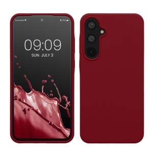 Husa Kwmobile pentru Samsung Galaxy A55 5G, Rosu, Silicon, KWM000021ME023C - Img 1