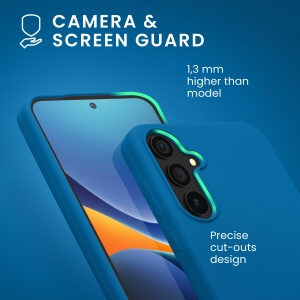 Husa Kwmobile pentru Samsung Galaxy A55, Albastru, Silicon, KWM000021ME018C - Img 6