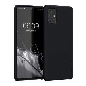 Husa Kwmobile pentru Samsung Galaxy A71, Albastru inchis, Silicon, 51209.186 - Img 1