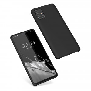 Husa Kwmobile pentru Samsung Galaxy A71, Silicon, Negru, 51209.01 - Img 2