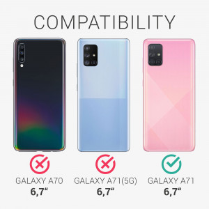 Husa Kwmobile pentru Samsung Galaxy A71, Silicon, Verde, 51208.186 - Img 6