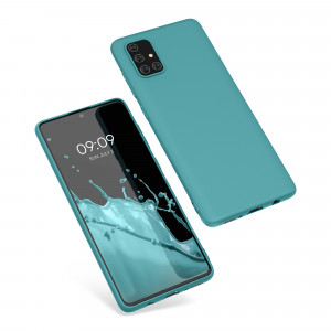 Husa Kwmobile pentru Samsung Galaxy A71, Silicon, Verde, 51208.207 - Img 2