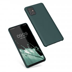 Husa kwmobile pentru Samsung Galaxy A71, Silicon, Verde, 51209.171 - Img 2