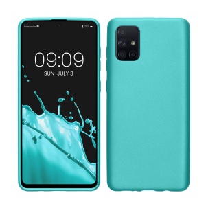 Husa Kwmobile pentru Samsung Galaxy A71, Verde deschis, Silicon, KWM000010ZN016C - Img 1