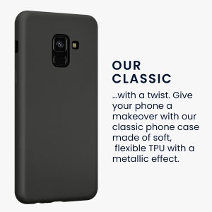 Husa Kwmobile pentru Samsung Galaxy A8 (2018), Gri, Silicon, KWM0000093L012C - Img 3