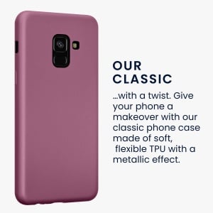 Husa Kwmobile pentru Samsung Galaxy A8 (2018), Mov, Silicon, KWM0000093L010C - Img 3