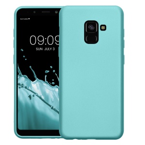 Husa Kwmobile pentru Samsung Galaxy A8 (2018), Verde deschis, Silicon, KWM0000093L014C - Img 2