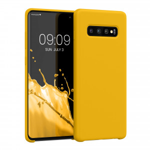 Husa Kwmobile pentru Samsung Galaxy S10 Plus, Galben, Silicon, 49028.165 - Img 1