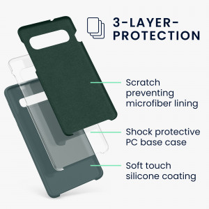 Husa Kwmobile pentru Samsung Galaxy S10, Silicon, Verde, 47732.171 - Img 3