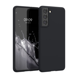 Husa Kwmobile pentru Samsung Galaxy S21, Albastru inchis, Silicon, KWM000012BS043C - Img 1