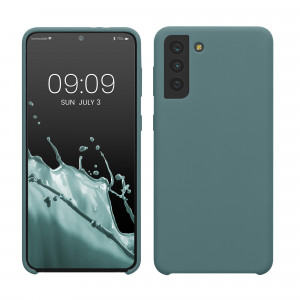 Husa kwmobile pentru Samsung Galaxy S21 Plus, Silicon, Verde, 54066.207 - Img 1