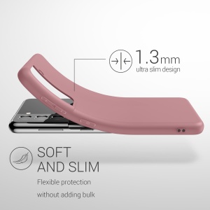 Husa Kwmobile pentru Samsung Galaxy S21, Roz deschis, Silicon, KWM000012BS042C - Img 7