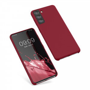 Husa Kwmobile pentru Samsung Galaxy S21, Visiniu, Silicon, 54056.209 - Img 2