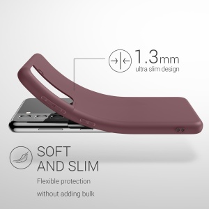 Husa Kwmobile pentru Samsung Galaxy S21, Visiniu, Silicon, KWM000012BS047C - Img 6