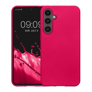Husa Kwmobile pentru Samsung Galaxy S23 FE, Roz, Silicon, KWM000021WO005C - Img 2
