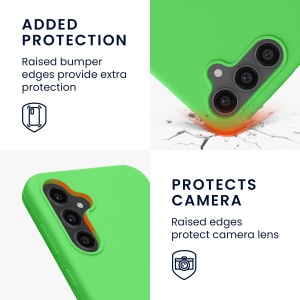 Husa Kwmobile pentru Samsung Galaxy S23 FE, Verde, Silicon, KWM000021KZ007C - Img 3