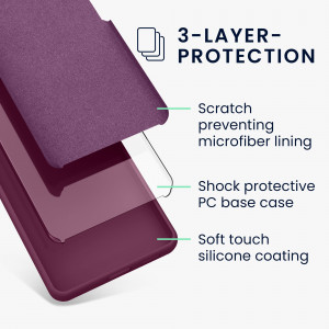 Husa Kwmobile pentru Samsung Galaxy S23 Ultra, Violet, Silicon, 60275.187 - Img 6