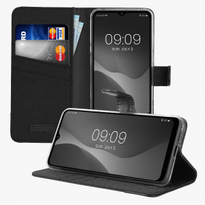 Husa kwmobile pentru TCL 30 E/30 SE, Textil, Negru, 59647.73 - Img 2