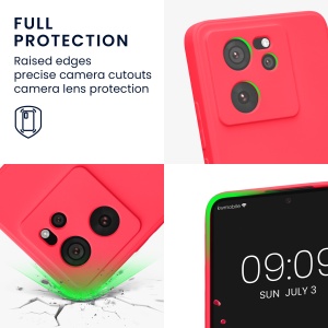 Husa Kwmobile pentru Xiaomi 13T/13T Pro, Roz, Silicon, KWM000020IU005C - Img 3