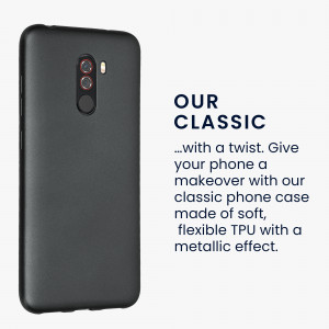 Husa kwmobile pentru Xiaomi Pocophone F1, Silicon, Gri, 46368.232 - Img 2