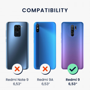 Husa Kwmobile pentru Xiaomi Redmi 9, Silicon, Negru, 57329.01 - Img 6
