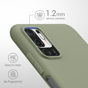 Husa Kwmobile pentru Xiaomi Redmi Note 10 5G, Verde deschis, Silicon, KWM000012ZM028C - Img 4