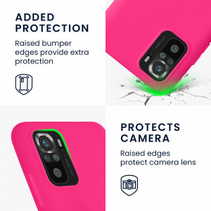 Husa Kwmobile pentru Xiaomi Redmi Note 10/Redmi Note 10S, Silicon, Roz, 54541.77 - Img 4