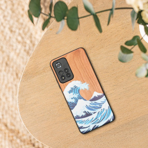 Husa Kwmobile pentru Xiaomi Redmi Note 11 Pro Plus 5G, Lemn, Multicolor, 58100.03 - Img 3