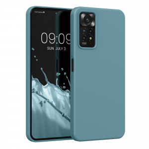Husa Kwmobile pentru Xiaomi Redmi Note 11 Pro/Redmi Note 11 Pro 5G, Silicon, Verde, 57373.207 - Img 1