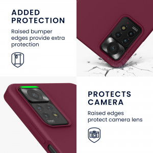 Husa Kwmobile pentru Xiaomi Redmi Note 11 Pro/Redmi Note 11 Pro 5G, Silicon, Violet, 57373.190 - Img 4